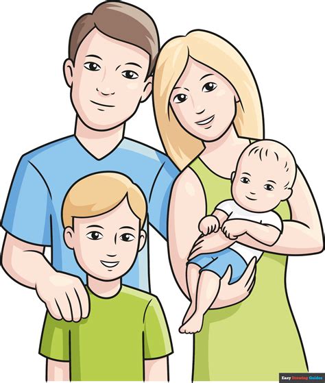 drawing ng pamilya easy|My Family Drawing .